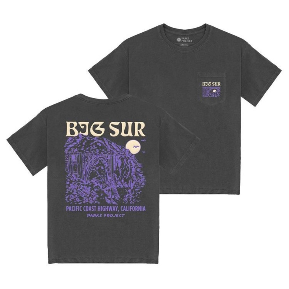 Big Sur Bridges Puff Print Pocket Tee